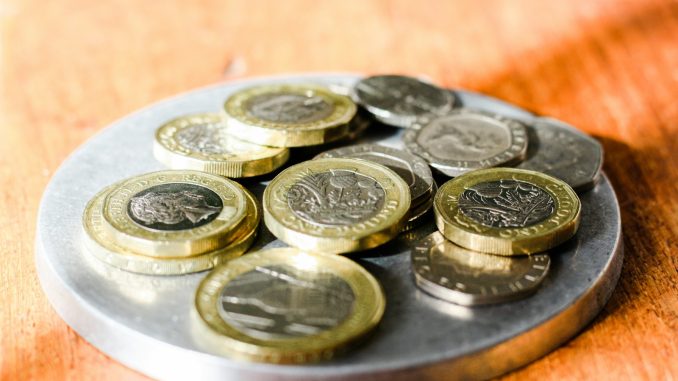 silver and gold round coins